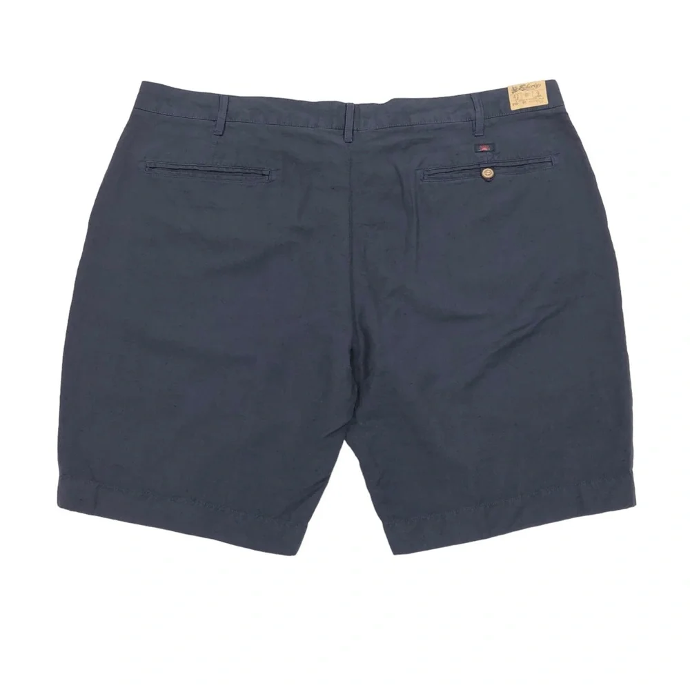 Faherty Men's Linen Blend Flat Front Chino Shorts Size 42 Blue 10